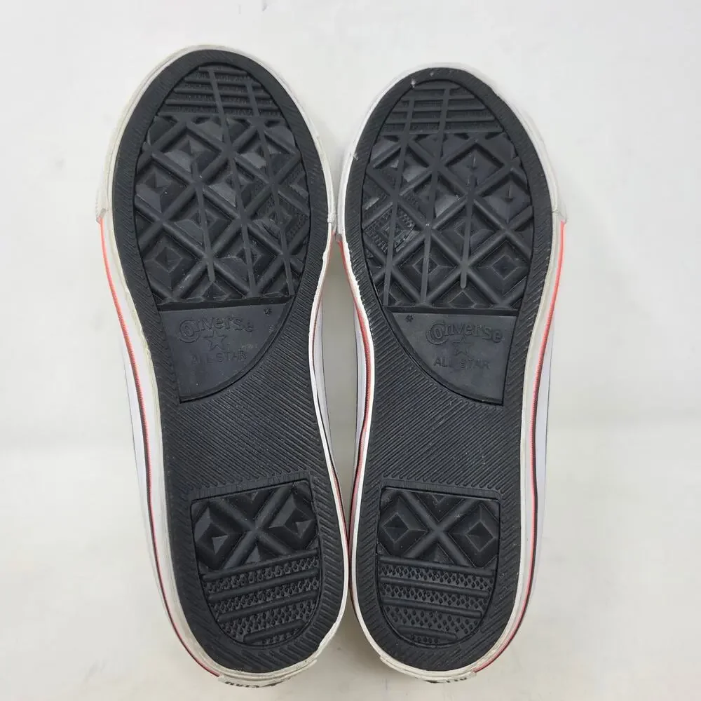 Converse Chuck Taylor All Star Mid White Canvas Sneakers Youth 5